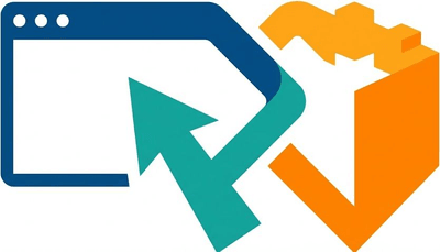 Современный логотип компании Wpcreate, специализирующейся на создании сайтов, плоский векторный дизайн.